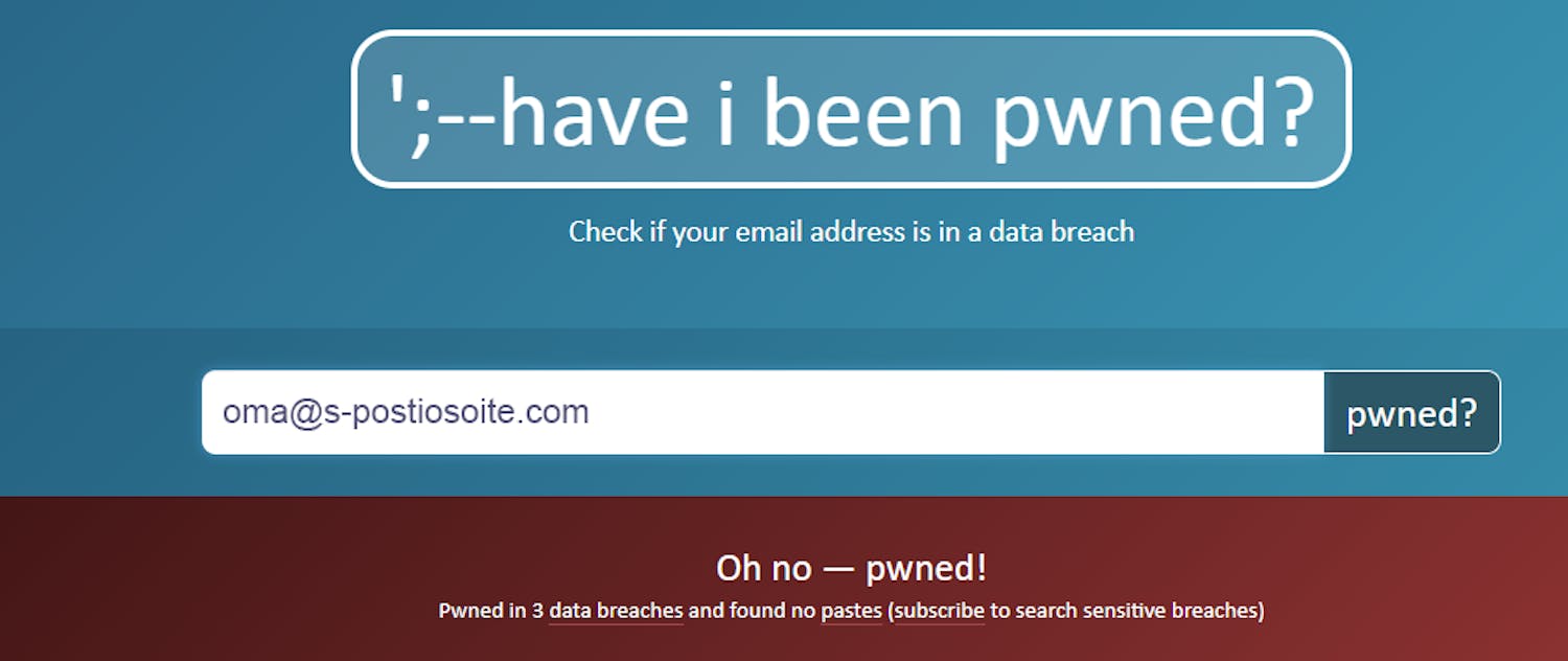 Have I Been Pwned? haveibeenpwned.com kertoo, onko tietojasi vuodettu